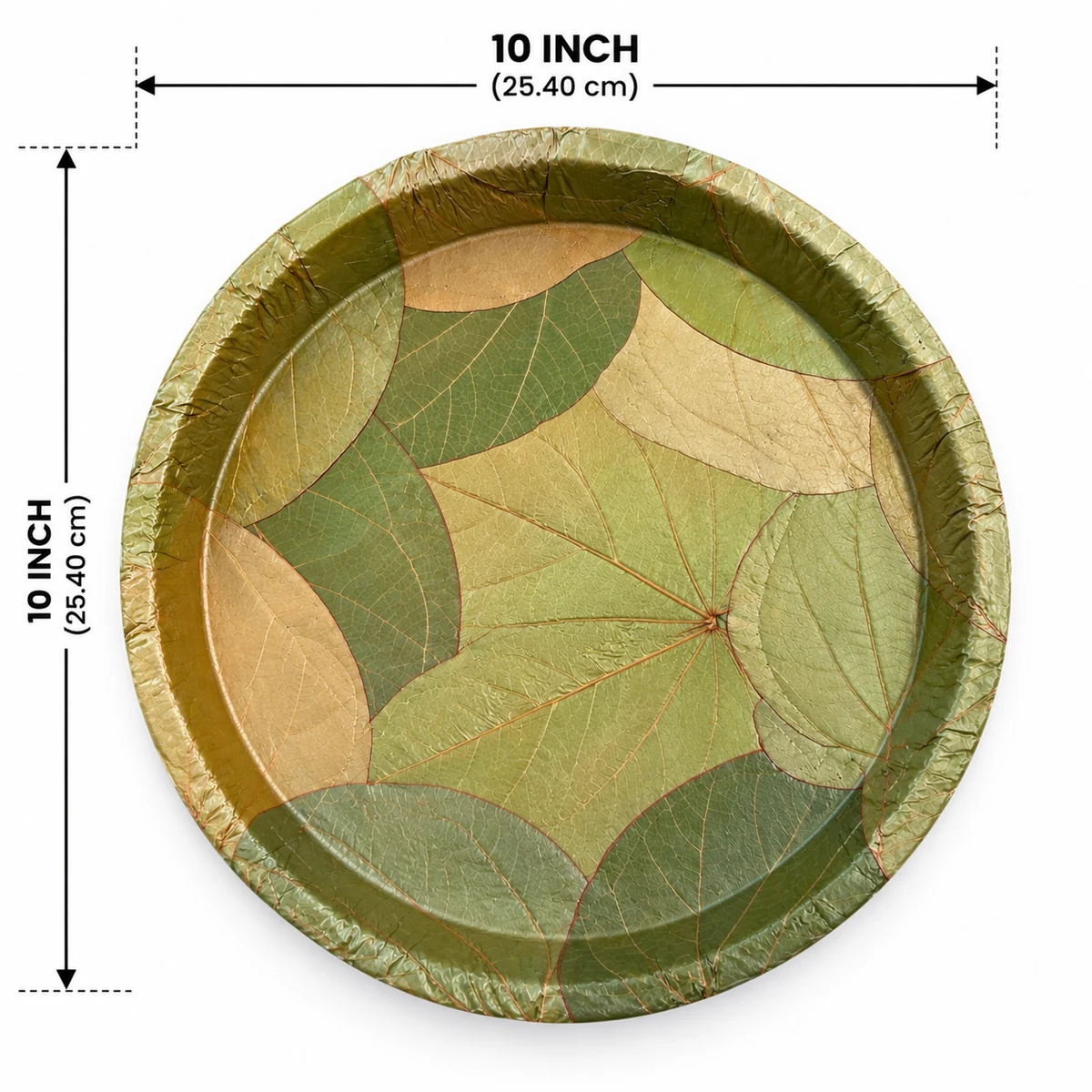10 inch natural leaf plate