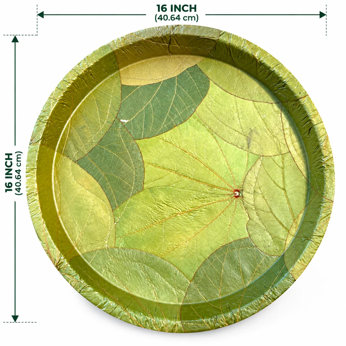 16 inch natural leaf plate